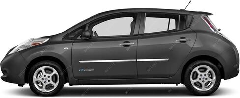 MELEXI Chrome Side Door MOLDING 4 Door 4 PCS S.Steel Compatible with Nissan Leaf 2011 to 2017 in Saudi Arabia