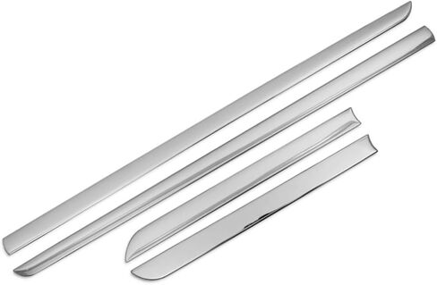 MELEXI Chrome Side Door MOLDING 4 Door 4 PCS S.Steel Compatible with Nissan Leaf 2011 to 2017 in Saudi Arabia