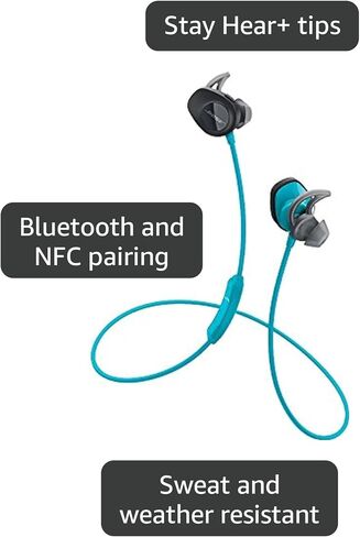 Bose SoundSport, Wireless Earbuds, (Sweatproof Bluetooth Headphones for Running and Sports), Black (Renewed) in Kuwait