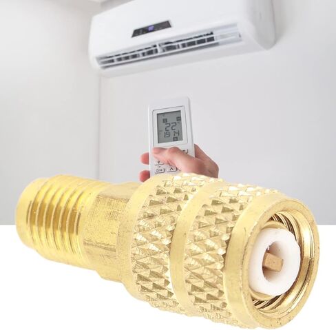 R410a A/C 5/16inch Female SAE Adapter, 1/4 Male SAE Swivel Adapter Brass HVAC Hose Connector for Mini Split System Air Conditioners in Saudi Arabia