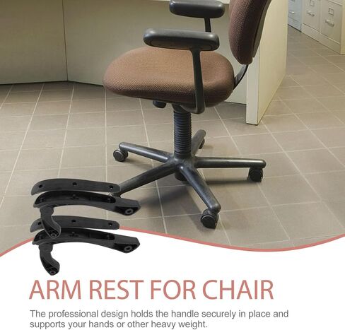Uonlytech 2Pcs Professional Office Chair Armrest Replacements High-Strength Household Chair Parts for Computer Swivel Task Comfortable Support for Daily Use in Saudi Arabia