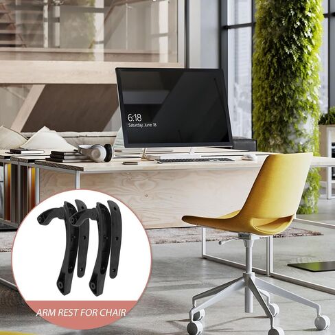 Uonlytech 2Pcs Professional Office Chair Armrest Replacements High-Strength Household Chair Parts for Computer Swivel Task Comfortable Support for Daily Use in Saudi Arabia