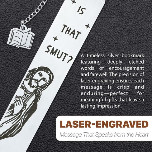 Funny Christmas Gifts Bookmark, is That Smut? Novelty Gag Book Mark for Female Friend Bookish Nerd Booklover Adult Women, Christian Book Marker Gifts for Book Lovers Gift in Saudi Arabia