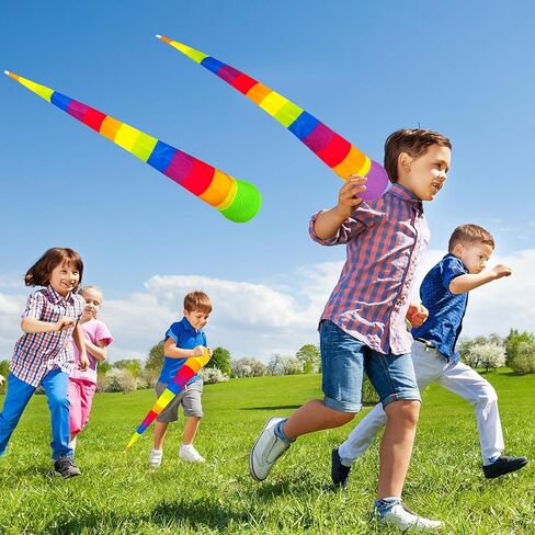 3 قطع من كرات الرمي والالتقاط مع ذيل قوس قزح، كرات مذنب إسفنجية ناعمة، ألعاب رياضية ممتعة للألعاب الداخلية والخارجية، والأنشطة المدرسية، والتدريب على الرمي والهدايا in Kuwait