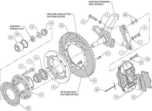 Wilwood 140-11017-D Front Disc Brake Kit in Saudi Arabia