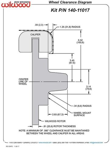 Wilwood 140-11017-D Front Disc Brake Kit in Saudi Arabia