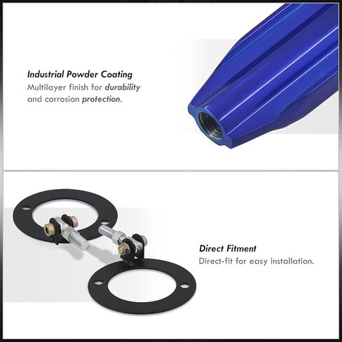 موزعي AJP JDM Sport خلفي علوي أزرق من الألومنيوم دعامة برج تبختر قضيب موازن التعامل مع التعليق متوافق/استبدال لمقدمة 1992 1993 1994 1995 1996 92 93 94 95 96 in Kuwait