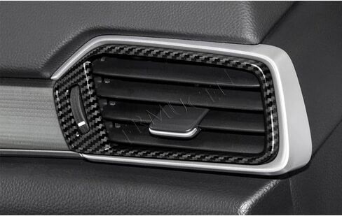 غطاء منفذ تيار متردد بفتحة تهوية جانبية مناسب لسيارة Honda Accord 2018 2019 2020 2021 2022 ملحقات الجيل العاشر ABS من ألياف الكربون الداخلية (ألياف الكربون) 2 قطعة ABS in Kuwait
