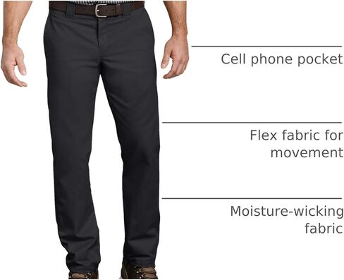 Dickies Men's Slim Taper Stretch Twill Work Pant in Saudi Arabia