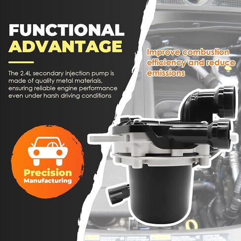 12634644 Secondary Injection Pump W/O Bracket Compatible with 2011 2012 LaCrosse Regal, 2012 2013 2014 2015 Equinox Terrain, 4 Cyl 2.4L Replace 215-704 306-053 in Saudi Arabia