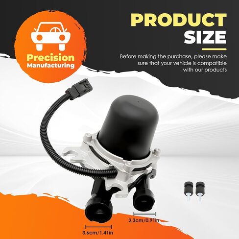 12634644 Secondary Injection Pump W/O Bracket Compatible with 2011 2012 LaCrosse Regal, 2012 2013 2014 2015 Equinox Terrain, 4 Cyl 2.4L Replace 215-704 306-053 in Saudi Arabia