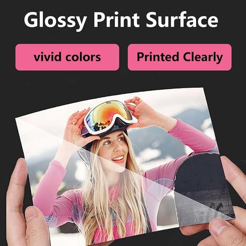 ورق صور لامع نافث للحبر، مقاس 8.5 × 11 بوصة، حزمة من 100 ورقة، متوافق مع طابعة نافثة للحبر تستخدم حبر الصبغ، ورق نفث الحبر اللامع 200 جرام في المتر المربع in Kuwait