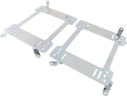 Areyourshop Heavy Duty 5MM Racing Coupe Seat Mount Bracket Adapter for BMW 3 Series (E36) 2Door Coupe 1992 1993 1994 1995 1996 1997 1998 1999 Silver Steel Mount Racing Seat Bracket Rail in Saudi Arabia