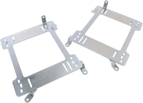 Areyourshop Heavy Duty 5MM Racing Coupe Seat Mount Bracket Adapter for BMW 3 Series (E36) 2Door Coupe 1992 1993 1994 1995 1996 1997 1998 1999 Silver Steel Mount Racing Seat Bracket Rail in Saudi Arabia