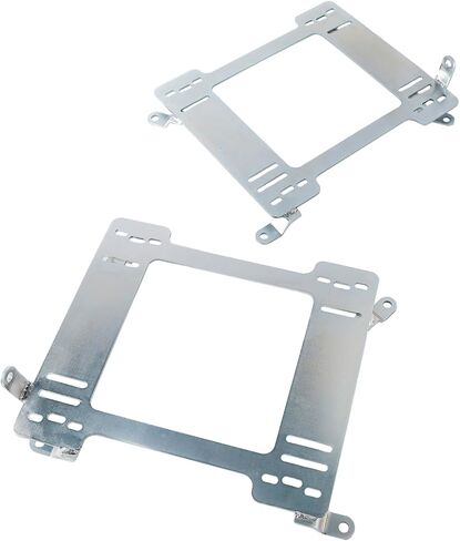 Areyourshop Heavy Duty 5MM Racing Coupe Seat Mount Bracket Adapter for BMW 3 Series (E36) 2Door Coupe 1992 1993 1994 1995 1996 1997 1998 1999 Silver Steel Mount Racing Seat Bracket Rail in Saudi Arabia