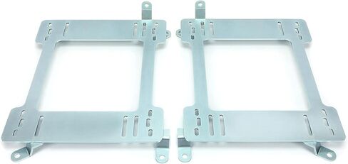 Seat Mount Bracket Compatible with 1992-1999 BMW 3 Series E36 Heavy Duty 5MM Racing Coupe Adapter Replacement Driver and Passager Side Steel Zinc-Plated Silvery in Saudi Arabia