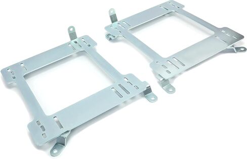 Seat Mount Bracket Compatible with 1992-1999 BMW 3 Series E36 Heavy Duty 5MM Racing Coupe Adapter Replacement Driver and Passager Side Steel Zinc-Plated Silvery in Saudi Arabia