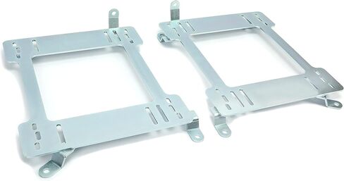 Seat Mount Bracket Compatible with 1992-1999 BMW 3 Series E36 Heavy Duty 5MM Racing Coupe Adapter Replacement Driver and Passager Side Steel Zinc-Plated Silvery in Saudi Arabia
