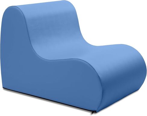 Jaxx Midtown Large Classroom Soft Foam Chair - Premium Vinyl Cover, Black in Saudi Arabia