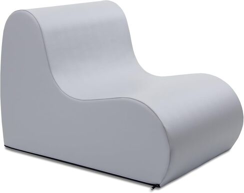 Jaxx Midtown Large Classroom Soft Foam Chair - Premium Vinyl Cover, Black in Saudi Arabia