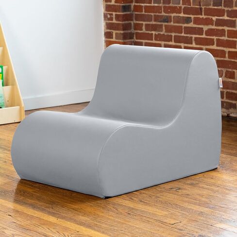 Jaxx Midtown Large Classroom Soft Foam Chair - Premium Vinyl Cover, Black in Saudi Arabia