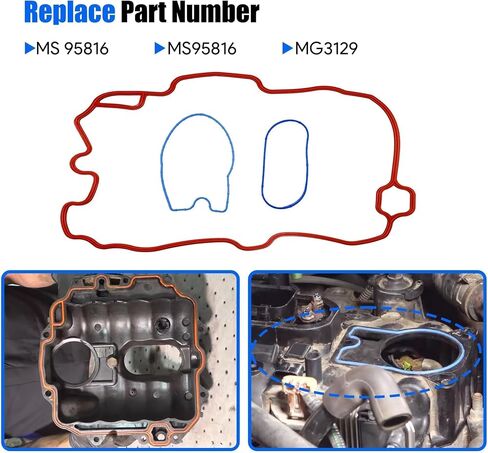 Fuel Injection Plenum Gasket Fit for Chevy S10 C1500 Pickup for Silverado Express 1500 2500 for Blazer Astro GMC Jimmy K1500 for Savana Sierra Sonoma Oldsmobile 1996-2007 4.3L # MS95816 in Saudi Arabia