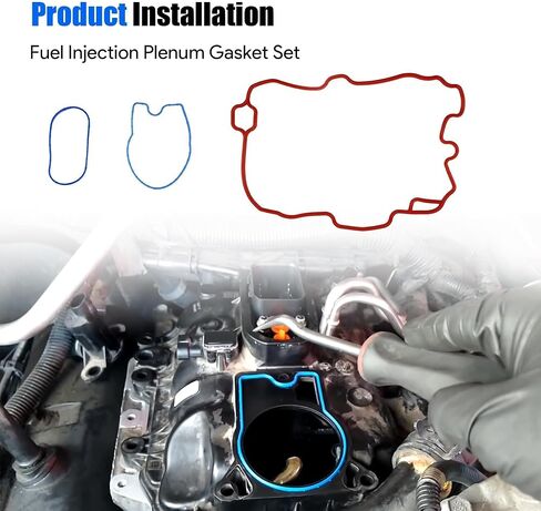 Fuel Injection Plenum Gasket Fit for Chevy S10 C1500 Pickup for Silverado Express 1500 2500 for Blazer Astro GMC Jimmy K1500 for Savana Sierra Sonoma Oldsmobile 1996-2007 4.3L # MS95816 in Saudi Arabia
