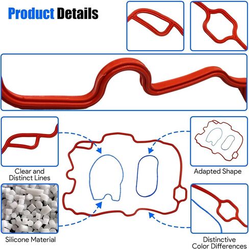 Fuel Injection Plenum Gasket Fit for Chevy S10 C1500 Pickup for Silverado Express 1500 2500 for Blazer Astro GMC Jimmy K1500 for Savana Sierra Sonoma Oldsmobile 1996-2007 4.3L # MS95816 in Saudi Arabia