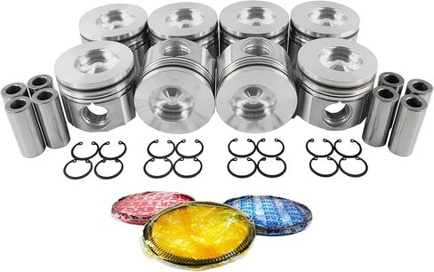 MA-5741124953-3 Pistons w/Rings Compatible With/For 94-03 Ford 7.3L OHV Power-Stroke in Saudi Arabia