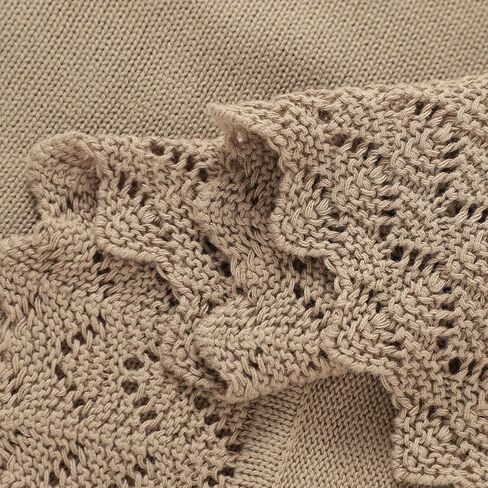 Hadetoto Baby Essentials بطانية أطفال ناعمة ومريحة مصنوعة من القطن بنسبة 100%، بطانية وافل للأطفال الصغار الذين يتلقون بطانيات الأطفال حديثي الولادة من الأولاد والبنات - أخضر داكن in Kuwait