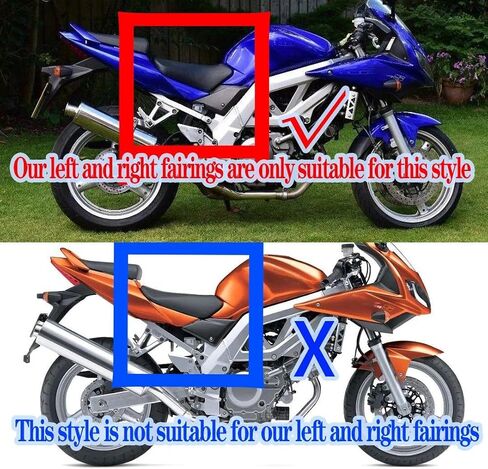 Batwing Fairing Bodywork Panel Fit For SV650S 2003-2012 Left Right Part Motorcycle Side Fairing Plate 2011 2010 2009 2008 2007 2006 2005 2004 in Saudi Arabia