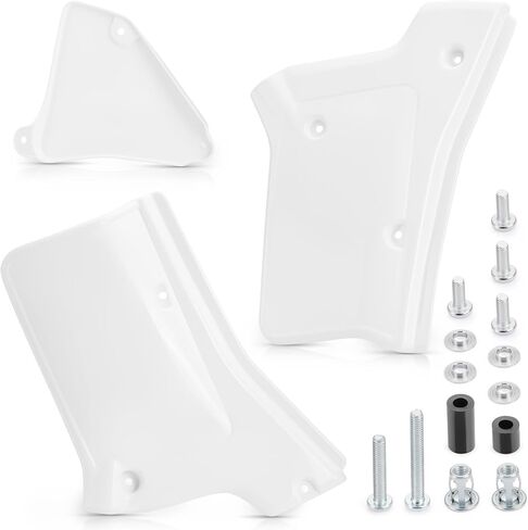 مجموعة أغطية الألواح الجانبية اليسرى واليمنى باللون الأبيض لهوندا XR200R XR250R 1984-2002 in Kuwait