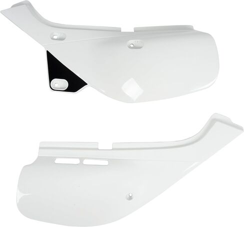 KUAFU Left Right Side Panels Set Fairing Cover Compatible with 1993-2021 Honda XR650 L (Ross White & Shasta White) Replacement for 83620-MY6-920ZB 83520-MY6-920ZB in Saudi Arabia