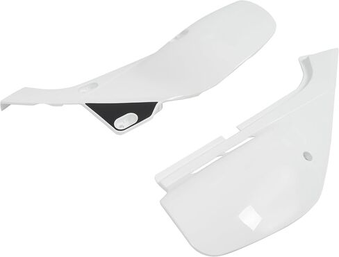 KUAFU Left Right Side Panels Set Fairing Cover Compatible with 1993-2021 Honda XR650 L (Ross White & Shasta White) Replacement for 83620-MY6-920ZB 83520-MY6-920ZB in Saudi Arabia