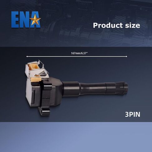 ENA Ignition Coil Pack and Platinum Spark Plug Set of 8 Compatible with BMW 1991 1992 1993 1994 1995 318i 320i 325i 525i 530i 540i 740iL 840Ci Replacement for UF226 in Saudi Arabia