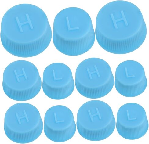 20Pcs Automotive Air Conditioning Valve Core Caps Durable High Low Pressure Dust Covers for Systems Easy Installation for Car Maintenance in Saudi Arabia