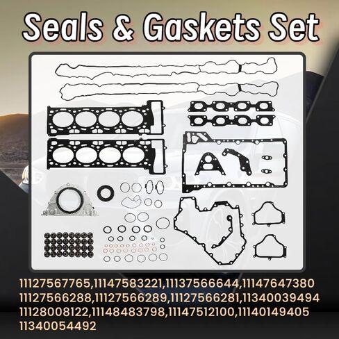 N63B44 Engine Overhaul Rebuild Kit w/Pistons Gaskets Bearings Fit for BMW 550i GTGran Turismo 650i Convertible Coupe 750Li X5 X6 B7 4.4T V8 2012-2018 HS55081B 52386800 11257647339 11147583221 in Saudi Arabia