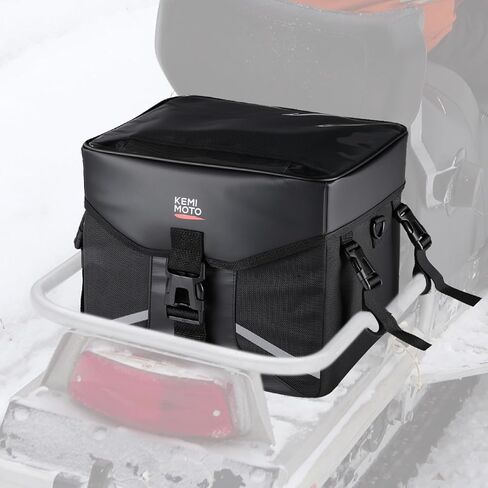 KEMIMOTO Snowmobile Gear Bag, 1680D Water-Resistant ATV Storage Bag with TPU Touch Lid, 16L Large Storage Compatible with Snowmobile Sled Racks Polaris Grizzly Fourtrax Most ATV in Saudi Arabia