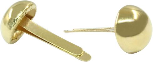 Kemcatui 500 Pcs Paper Fasteners, Bronze Round Head Brads, Metal Split Pins for Craft Art School DIY Supplies(18×8mm) in Kuwait