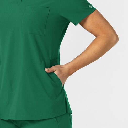 WonderWink Women's Flex-n-Reach V-Neck Scrub Top in Saudi Arabia