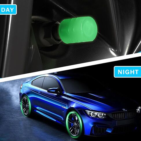 16pcs/4Colos Glow in The Dark Tire Valve Caps,2026 Update Tire Valve Stem Caps,Universal Fluorescent Tire Valve Caps Light Up for Car, Truck, Motorcycles, Bike (16pcs-4colors) in Saudi Arabia