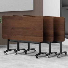 Folding Conference Room Table, Mobile Training with Wheels, Flip Top Rolling Seminar Meeting Table for Office,Meeting Room,classr in Saudi Arabia
