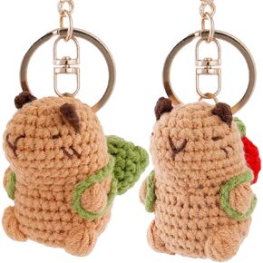 لطيف هالوين شبح سلسلة المفاتيح الكروشيه، اليدوية محبوك الأبيض شبح حقيبة سحر مع قلادة الحلوى لمفاتيح السيارة على ظهره المحفظة، لينة أفخم حلقة رئيسية الهدايا للنساء الفتيات عيد ميلاد عيد الميلاد in Kuwait