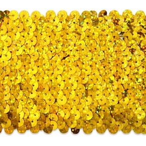 Trims by the Yard 5 Yards of 8 Row Starlight Hologram Stretch Sequin Trim, Silver in Saudi Arabia