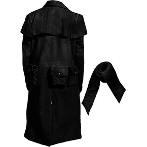 New Vegas A7 Mens Brown Duster Coat - A7 Ranger Cowboy Leather Coats in Saudi Arabia