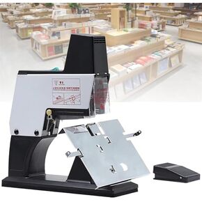 Electric Saddle Stapler, Heavy Duty Automatic Binding Machine, 9-Speed Desktop with Foot Switch, Adjustable Stitching Depth up to 100mm in Kuwait