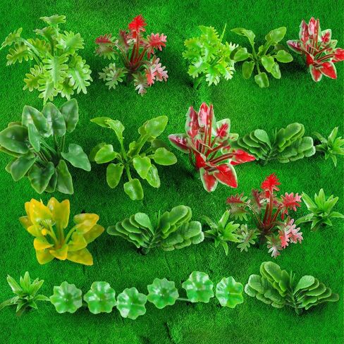 100pcs Miniature Plant Set - Mini Trees, Flowers, Shrubs for Fairy Garden, Diorama, Train Scenery, Sand Architecture Model Craft Supply in Saudi Arabia