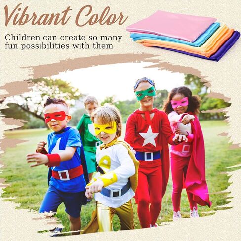 Geyoga 9 Pcs Fabric Play Scarves Rainbow Play Dance Scarves Creative Pretend Juggling Dress 35 x 35 Inch in Saudi Arabia