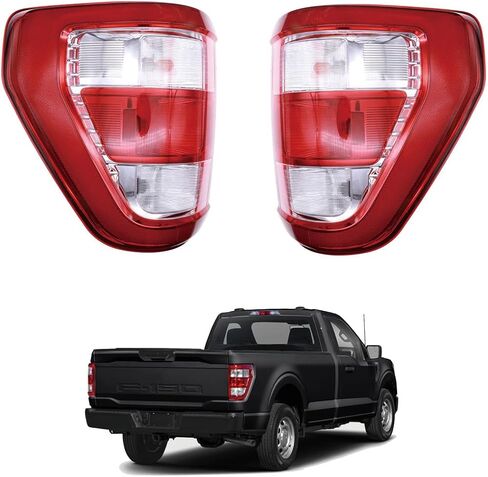 مجموعة مصابيح الذيل مع المصابيح المتوافقة مع 2021 2022 2023 2024 Ford F150 F-150 XL استبدال جانب الركاب الأيمن ML3Z-13404-E in Kuwait