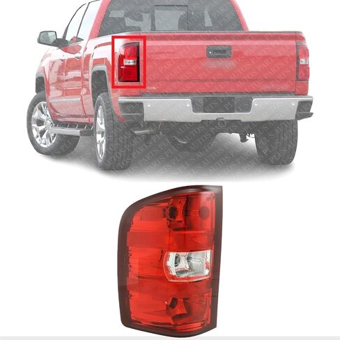 Tail Light Assembly Left Driver Side Direct Replacement Compatible With 2007-2014 Chevrolet Silverado/GMC Sierra GM2800207 25958482 in Saudi Arabia